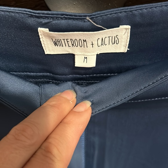 NWT White room & Cactus blue pant suit-crop jacket and wide leg pant - Picture 7 of 8